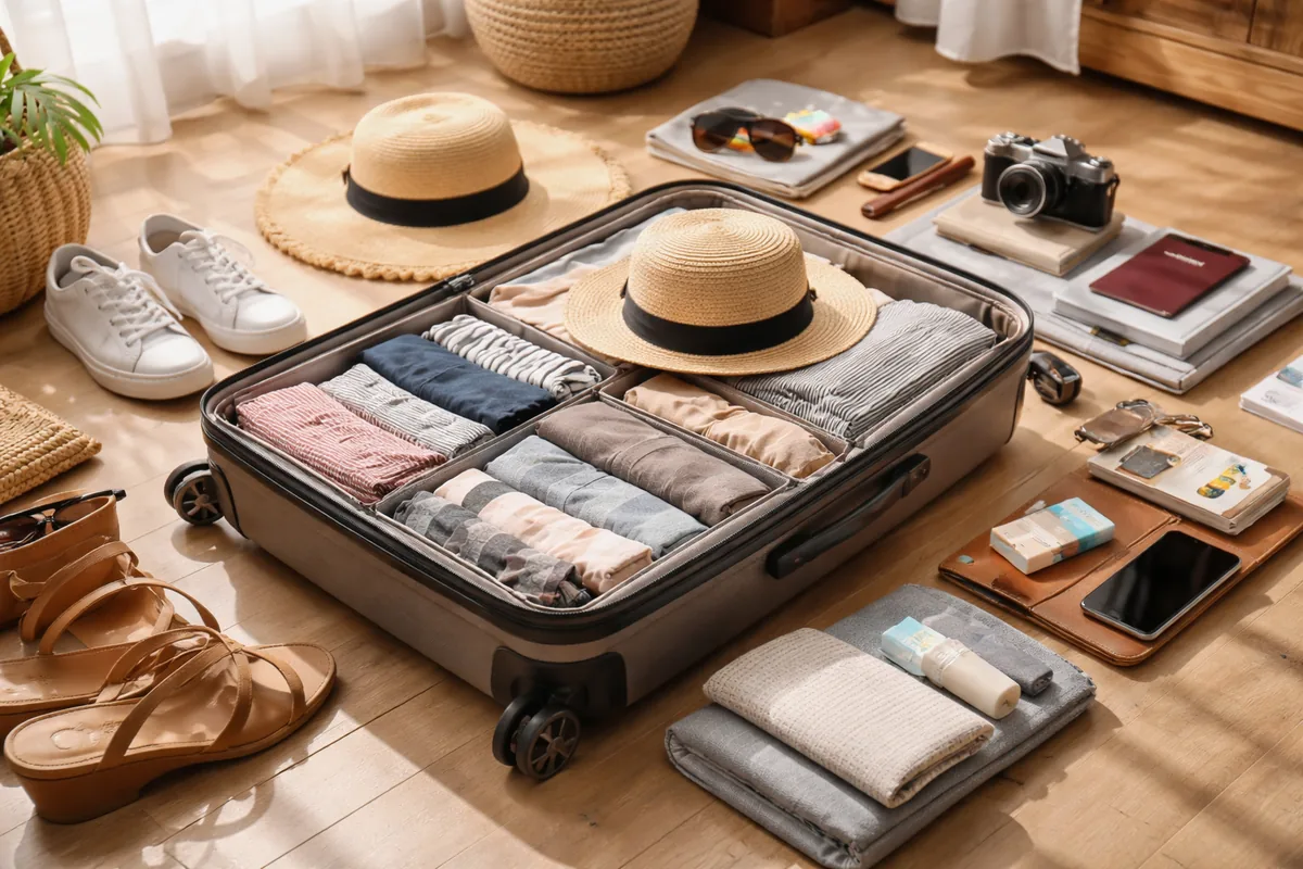 Comment préparer une valise pour un voyage de deux semaines